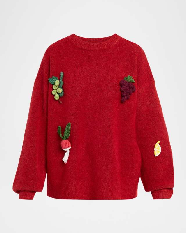 Fruitto Mohair-Blend Crewneck Sweater